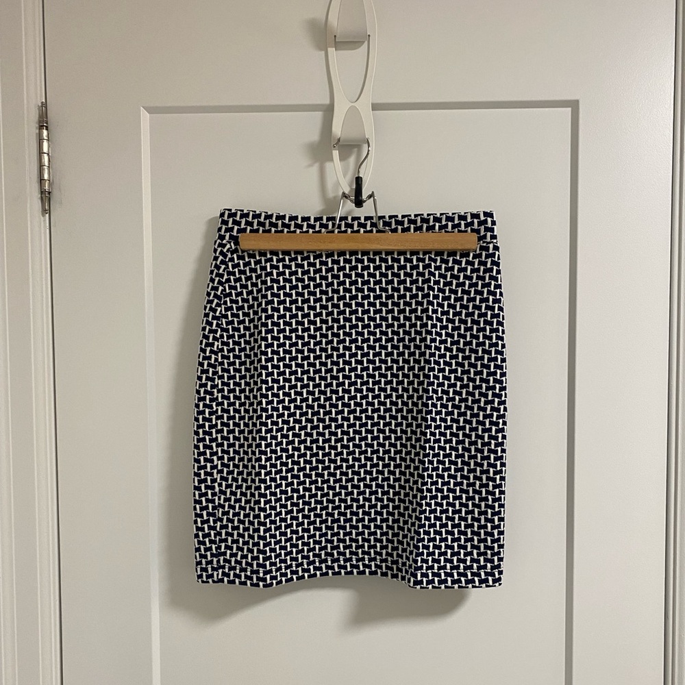 LOFT Blue Colourblock Skirt